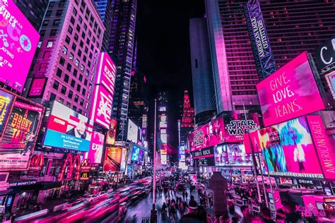 Vibrant Nighttime Photos of Times Square's Neon Lights by Xavier Portela