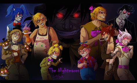 FNAF 4 - Humanized Nightmares by LadyFiszi on DeviantArt