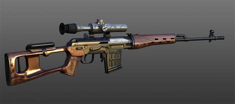 Dragunov Sniper Rifle — polycount