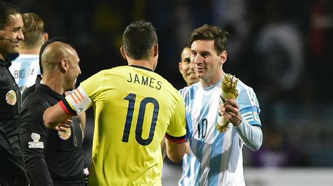 James Rodriguez Lionel Messi Copa America 2015 - Goal.com