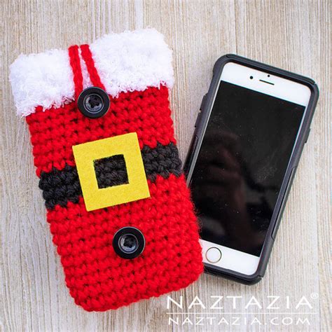 Crochet Santa Cell Phone Case » Weave Crochet