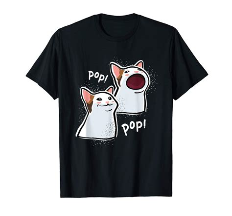 Buy Popping Cat Meme / Pop Cat / Funny Cat Memes T-Shirt Online at desertcartSouth Africa