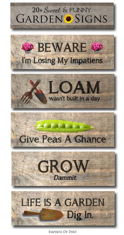 60 Garden Sign Ideas—Funny, Sweet, & Practical | Empress of Dirt ...