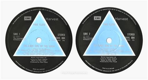 Lp Dark Side Of The Moon Vinyl Label, HD Png Download - kindpng