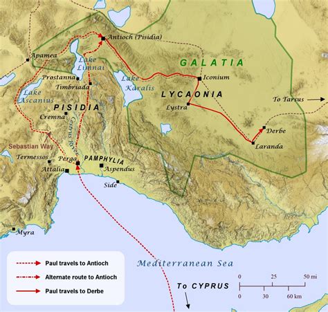 Unveiling The Geography Of Galatia: A Comprehensive Guide To The Galatia Bible Map ...