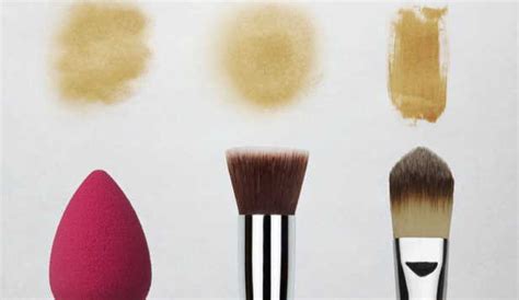 Apply Foundation With A Brush Or Sponge | WhatsaCreative