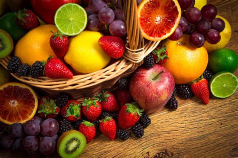 Download Grapes Strawberry Lime Lemon Apple Food Fruit 4k Ultra HD Wallpaper by Lorenzo Arcobasso