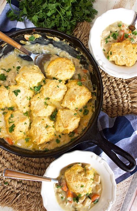 Chicken and Dumplings Skillet Casserole Recipe - The Suburban Soapbox