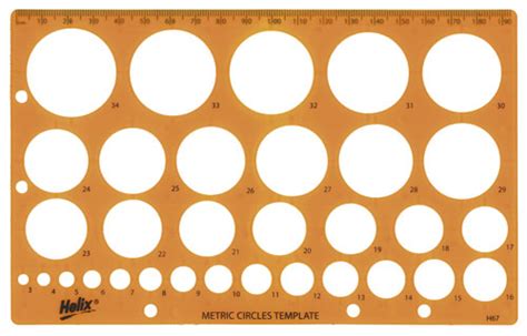 Helix H67010 Circle Template - Cavalier Art Supplies