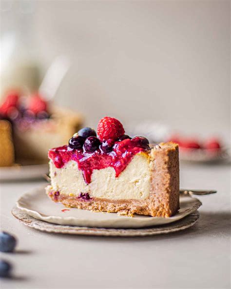 Vegan Baked Cheesecake (no vegan cream cheese) - Rainbow Nourishments