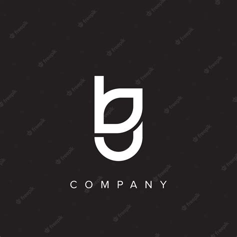 Premium Vector | A black and white logo with bg on a black background