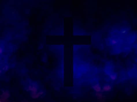 Royal Blue Cross Abstract Clouds Worship Background | Clover Media