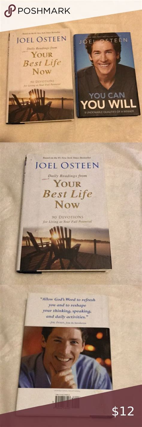 Lot of 2 Joel Osteen books | Your best life now, Daily reading, Books