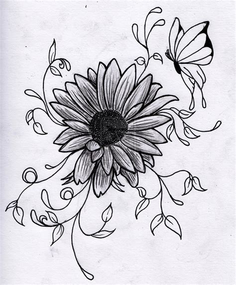 Flower Drawings - Cliparts.co