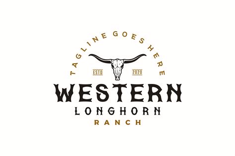 Vintage Retro Texas Longhorn Logo Design Graphic by Weasley99 · Creative Fabrica