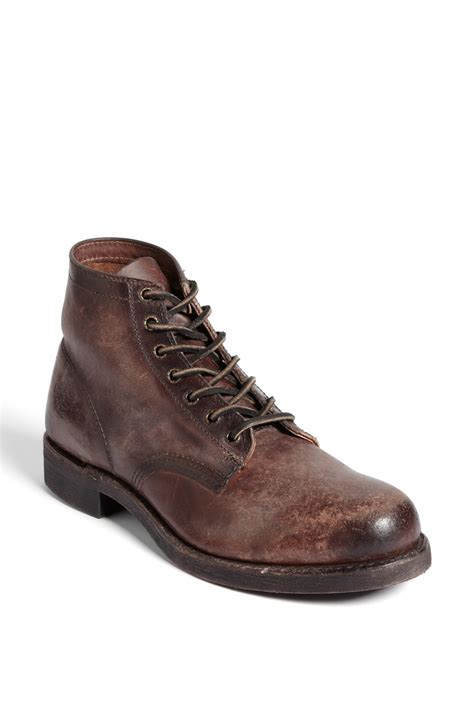 Frye Prison Leather Boot in Brown for Men (Dark Brown) | Lyst