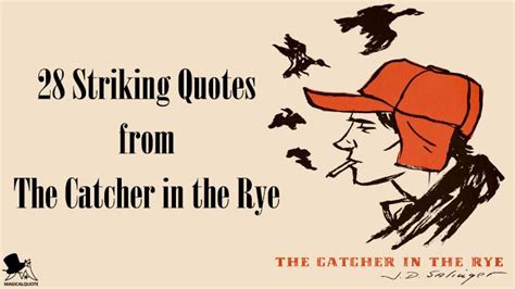 28 Striking Quotes from The Catcher in the Rye - MagicalQuote | Strike quotes, Catcher in the ...