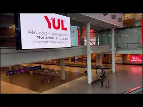 Arrivals Montreal Airport Quebec Canada - YouTube