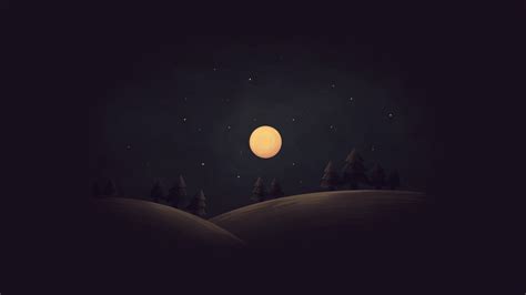 3840x2160 Resolution Simple Night 4K Wallpaper - Wallpapers Den