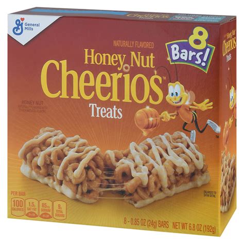 General Mills Cheerios Honey Nut Treats 8-0.85 oz Bars | Hy-Vee Aisles Online Grocery Shopping