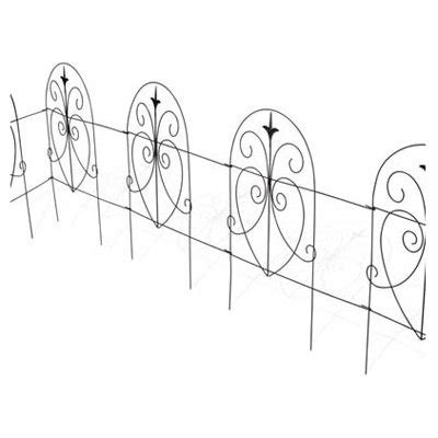 Hot Commodity Panacea Products Black Romantic-Style Garden Fence, 18-In ...