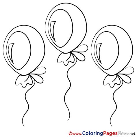 Coloring Pages Birthday Coloring Pages Birthday Balloons Clipart ...