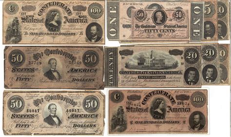 Lot 658: Collection of Obsolete Confederate Currency | Case Auctions