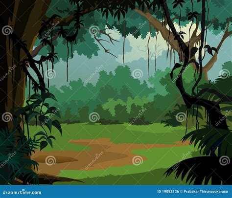 Jungle Background - Pleasant Scenery Royalty Free Stock Image - Image: 19052136