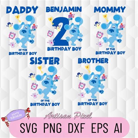 Blues Clues Personalized Birthday Svg, Personalized Svg, Cus - Inspire ...