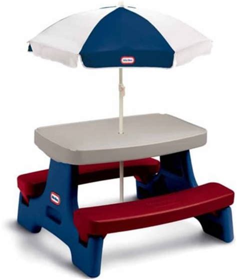 Fun kids' furniture | Little tikes picnic table, Kids picnic table, Picnic table with umbrella