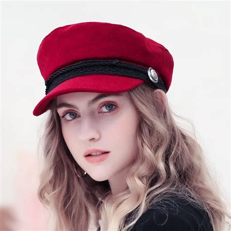 2018 Trend Winter Hats For Women French Style Wool Baker's Boy Hat ...