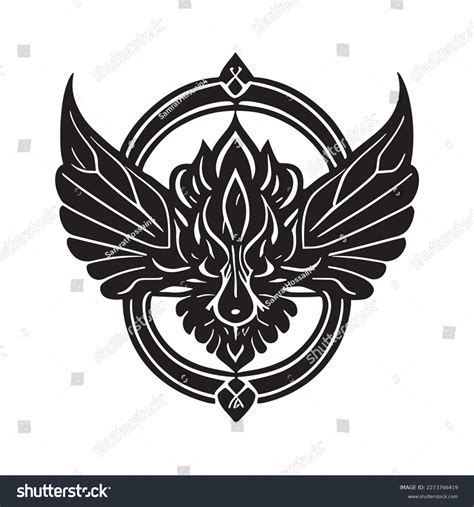 Tribal Eagle Tattoo Vector Illustration Eagle Stock Vector (Royalty ...