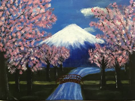 Acrylic Cherry Blossom Painting | ubicaciondepersonas.cdmx.gob.mx