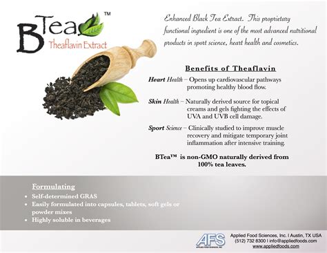 Applied Food Sciences, Inc. | Black Tea Theaflavin Extract Sport ...