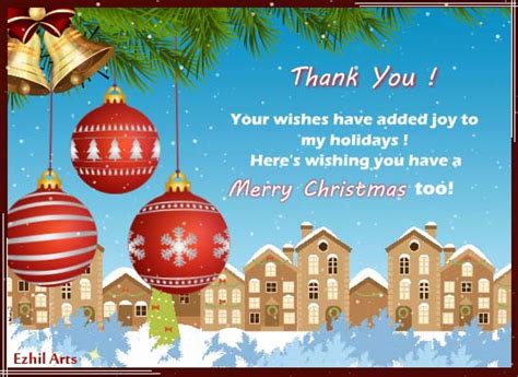 Merry Christmas To You Too! Free Thank You eCards, Greeting Cards | 123 ...