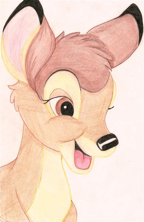 Bambi Drawing in color by Iranaa on DeviantArt