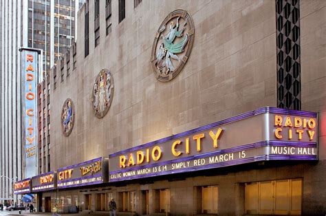 Radio City Music Hall: Relief sculpture on 50th Street facade ...