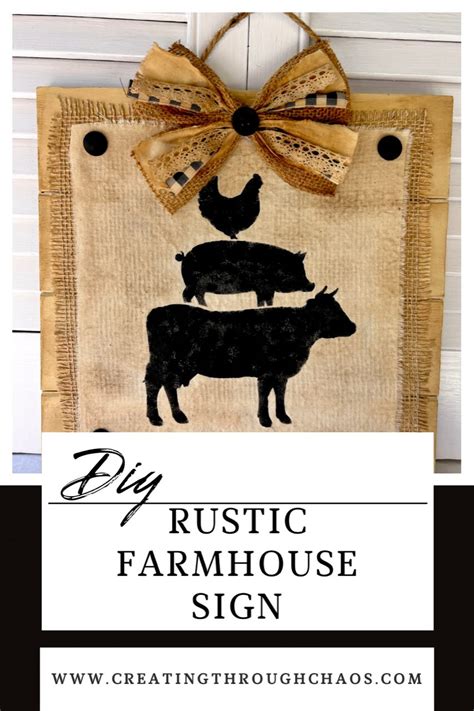 DIY Rustic Farmhouse Sign