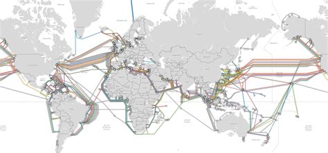 Mapa interativo mostra todos os cabos submarinos que conectam o mundo | Geografia Visual