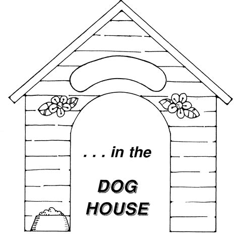 House black and white dog house clipart images - WikiClipArt