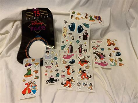 Disney Villains Stickers Set - Etsy