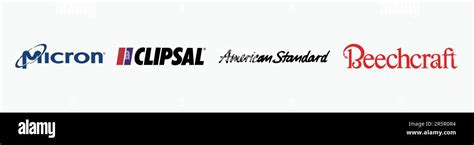 AMERICAN STANDARD logo, CLIPSAL logo, MICRON TECHNOLOGY logo, BEECHCRAFT Logo, art, vector ...