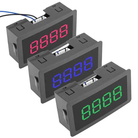 DC LED Digital Counter Display 4 Digit Contador 0 9999 Up/Down Plus ...