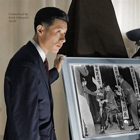 Yasushi Nagao Next to his Pulitzer winning photograph capturing the assassination of Japanese ...