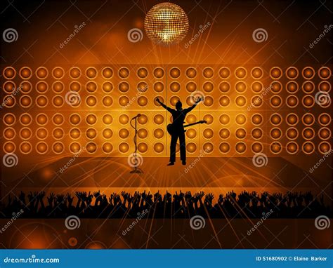 Rockstar On Stage Vector Illustration | CartoonDealer.com #51680902