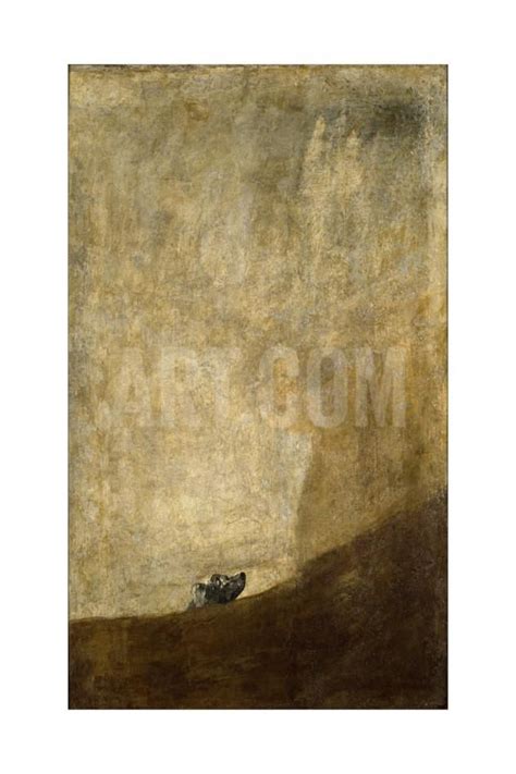 'The Dog' Giclee Print - Francisco de Goya | Art.com | Francisco goya paintings, Goya paintings ...