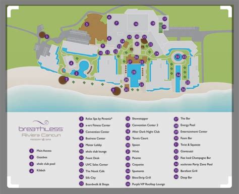 Breathless Cancun Map | Vacation club, Riviera cancun, Cancun resorts map