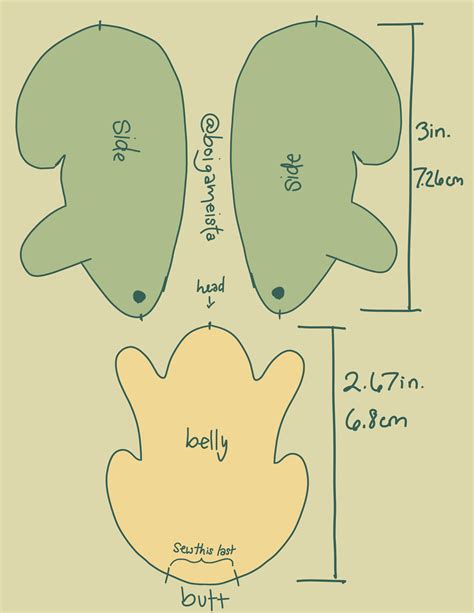 Stuffed Animal Sewing Templates