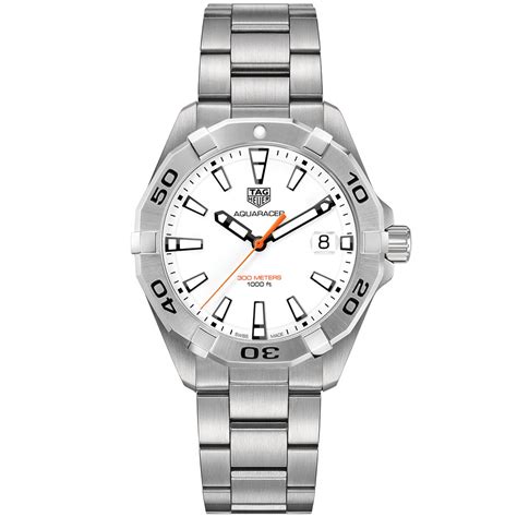 TAG Heuer Aquaracer White Dial Quartz Watch - WBD1111.BA0928 | Ben ...