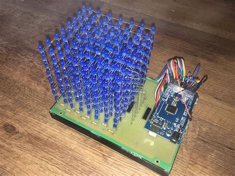 8 x 8 x 8 LED Cube Powered by an Arduino Mega - Hackster.io